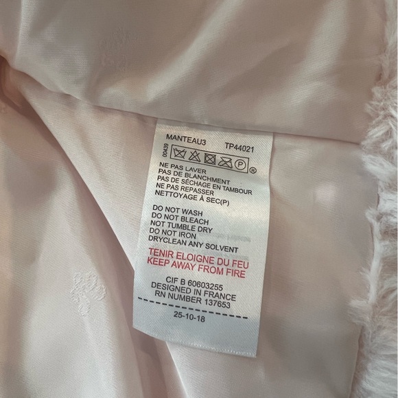 Pink faux fur jacket girls NEW - Picture 8 of 8